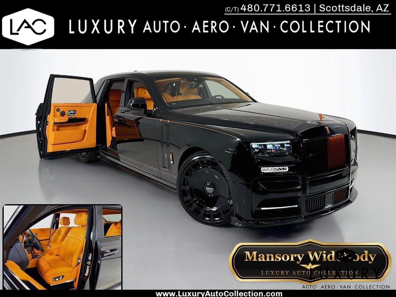 Used 2027 Black Diamond Rolls-Royce Sedan | Full Carbon Mansory Widebody image 1