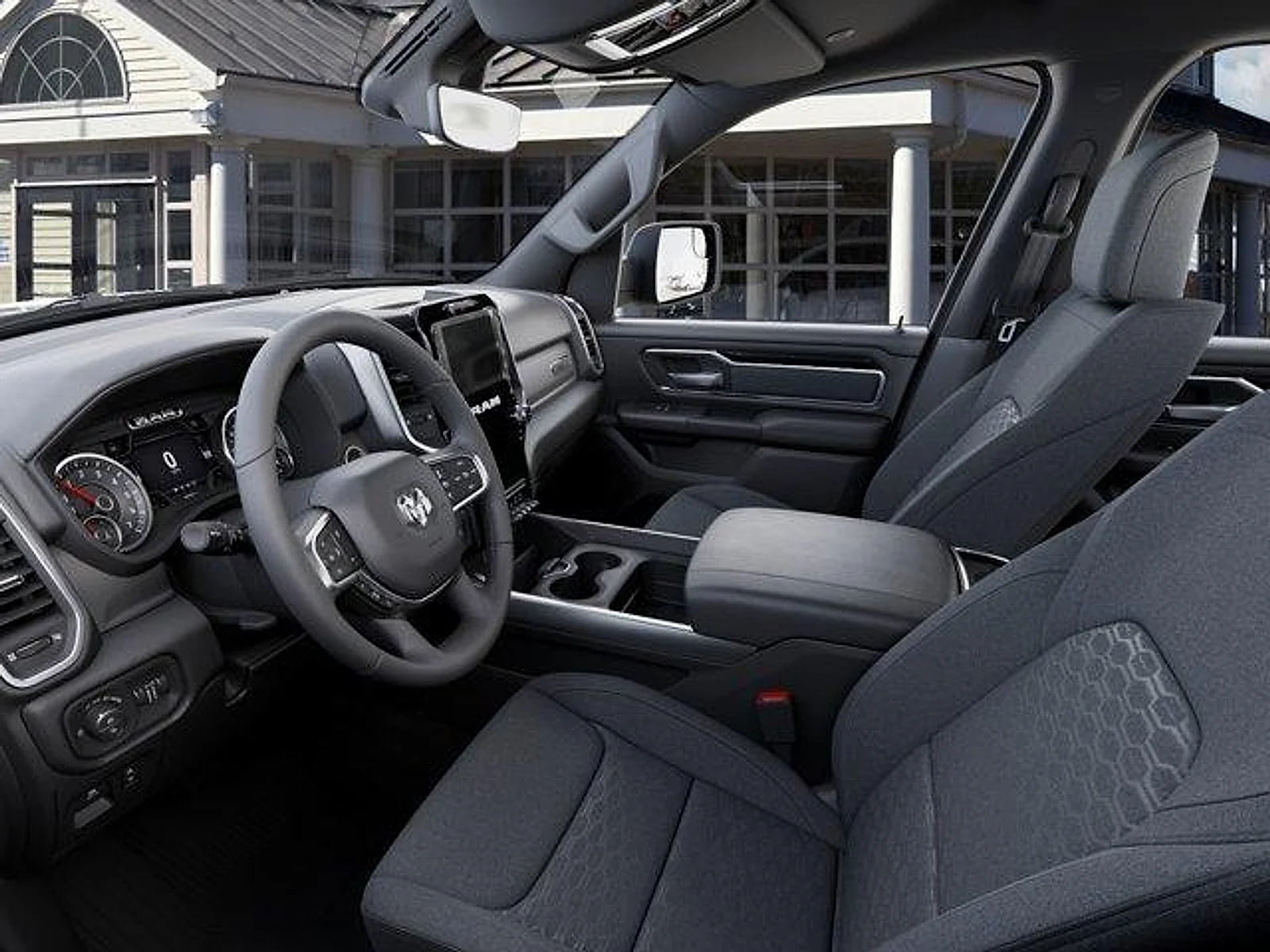 New 2026 Granite Crystal Metallic Clear-Coat Exterior Paint RAM Big Horn Quad Cab 4x2 6