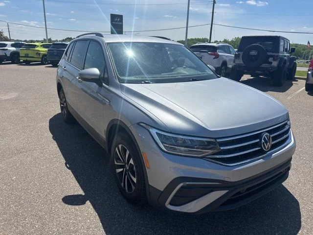Certified 2023 Volkswagen Tiguan S with VIN 3VVFB7AX8PM098681 for sale in Inver Grove Heights, Minnesota