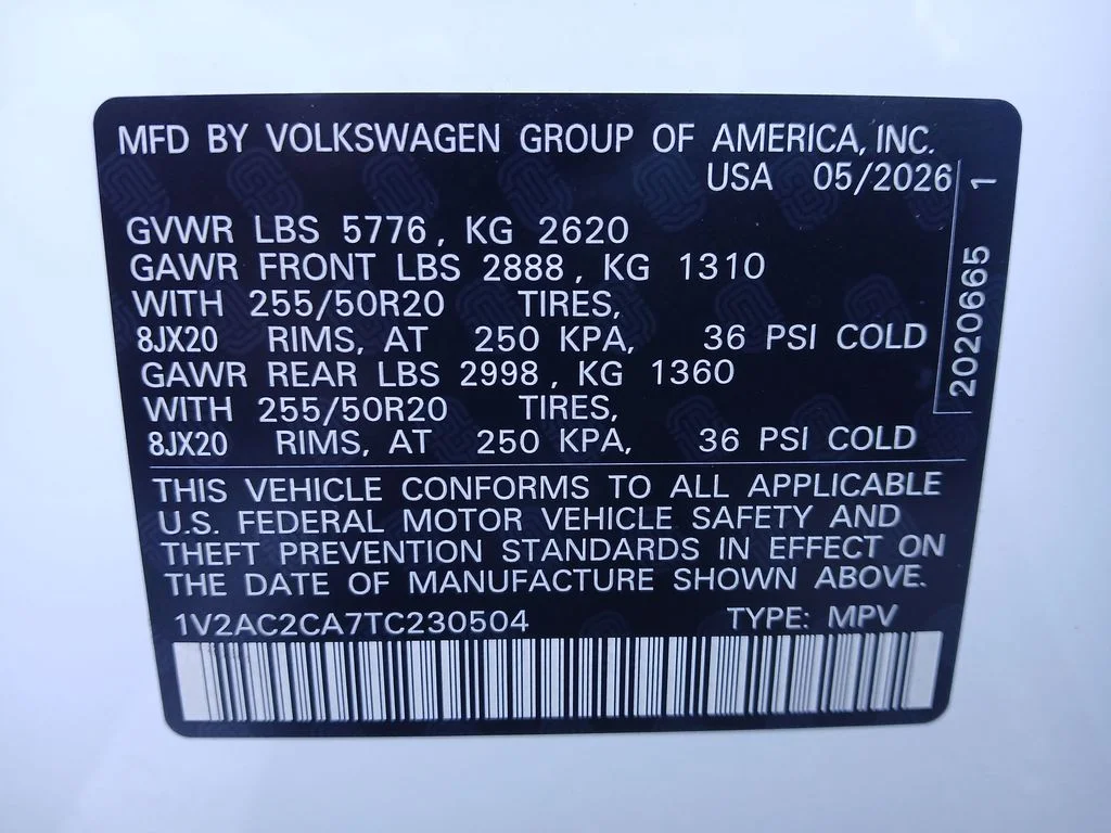 New 2026 White Volkswagen 2.0T SEL R-Line Black image 30