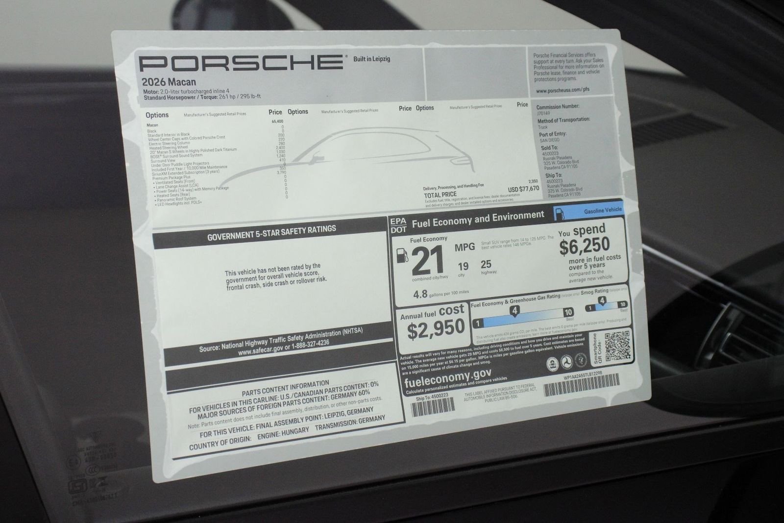 New 2026 Black Porsche  image 25