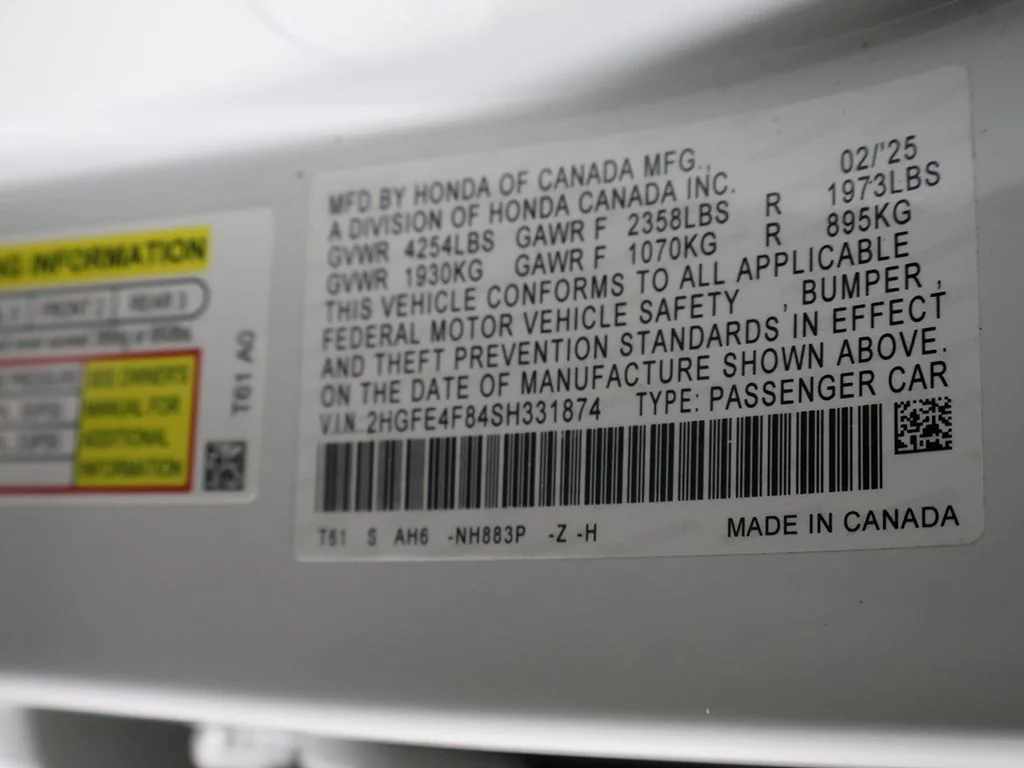 Used 2025 White Honda Sport image 47