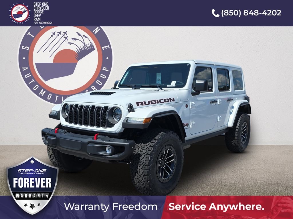New 2026 Bright White Clearcoat Jeep Rubicon X image 1