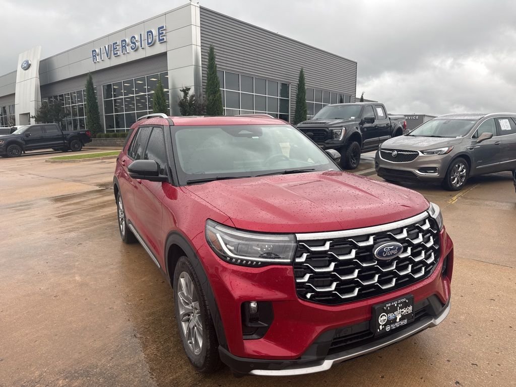 Certified Used 2025 Red Metallic Ford Platinum image 1