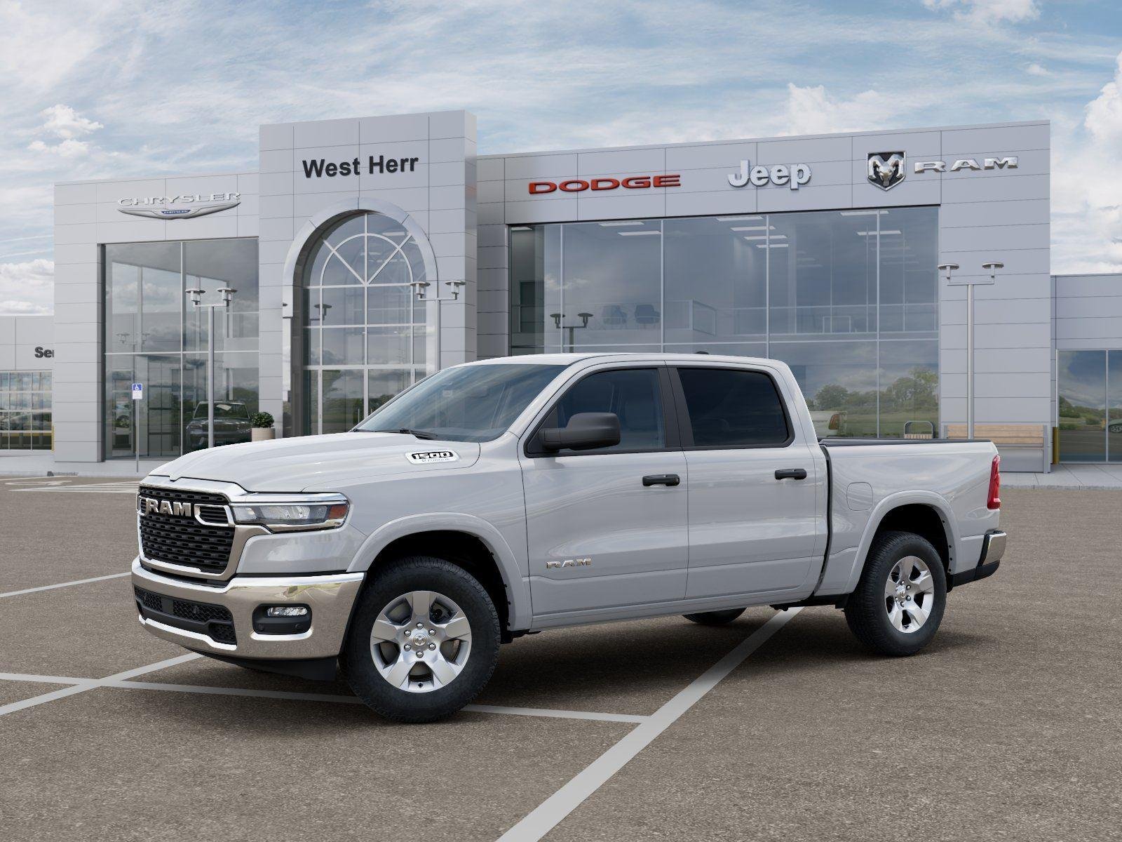 New 2026 Bright White Clear-Coat Exterior Paint RAM RAM 1500 BIG HORN CREW CAB 4X4 image 2