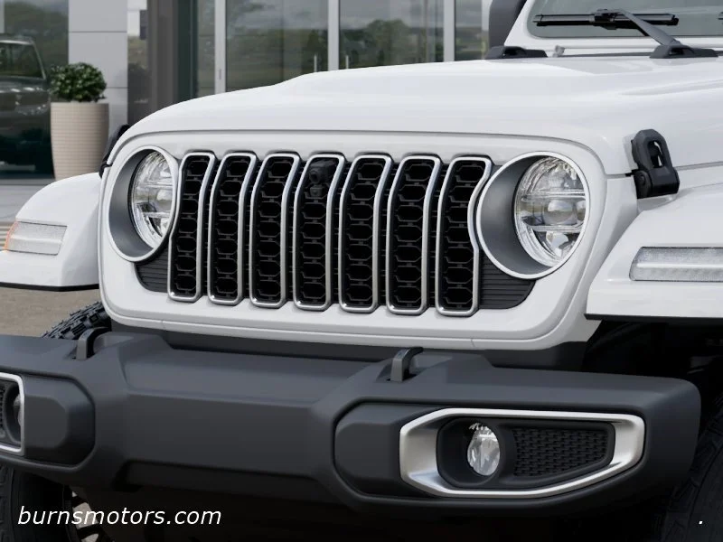 New 2026 Bright White Clear-Coat Exterior Paint Jeep Sahara 4-Door image 11