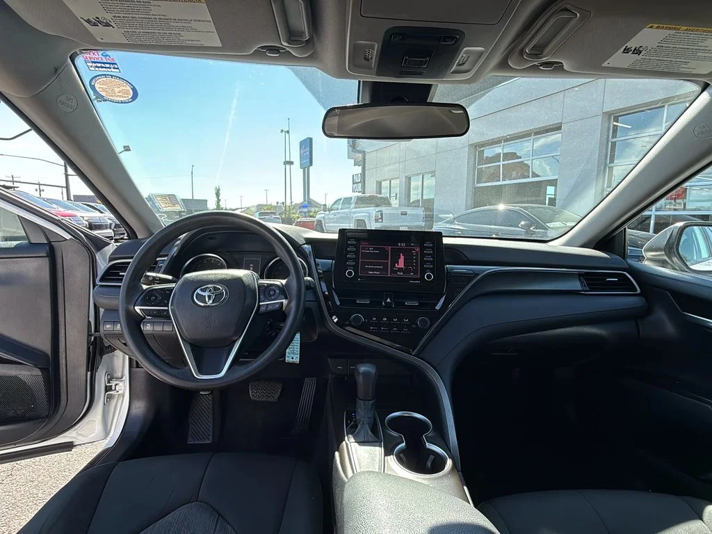 Used 2021 Super White Toyota LE image 14