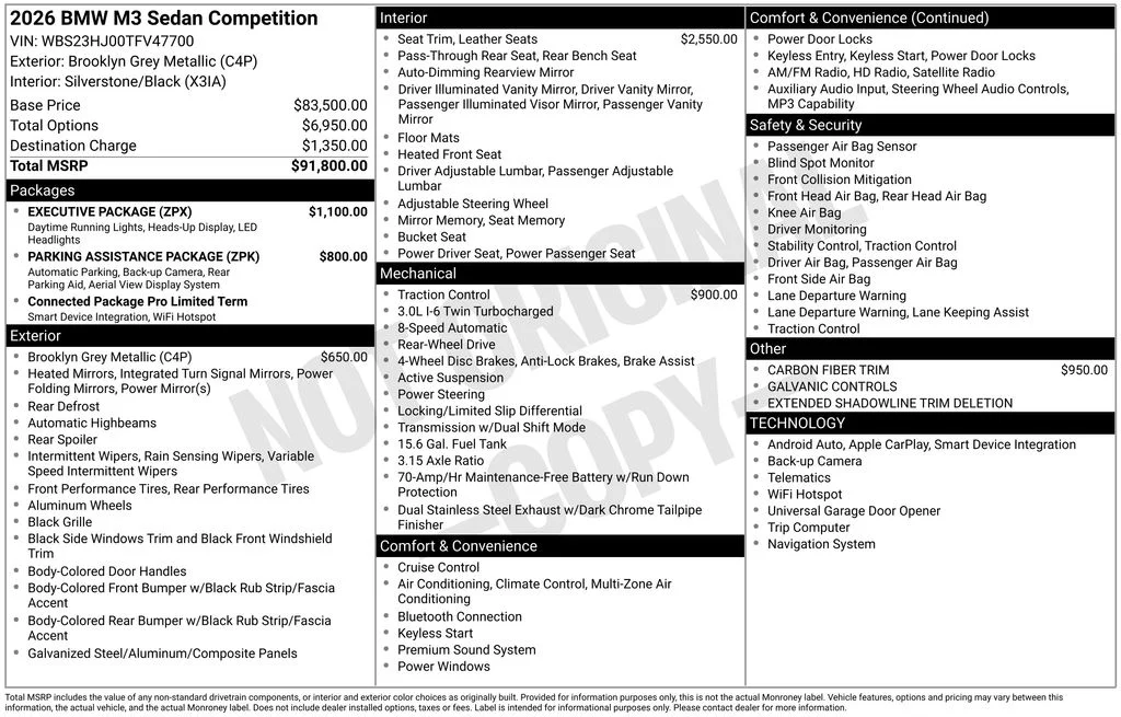 Used 2026 Gray BMW Competition image 33