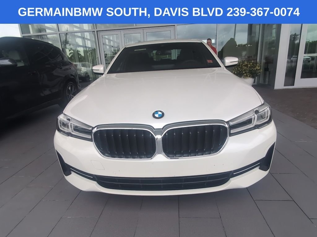 Certified Used 2023 Mineral White Metallic BMW 540i xDrive image 2