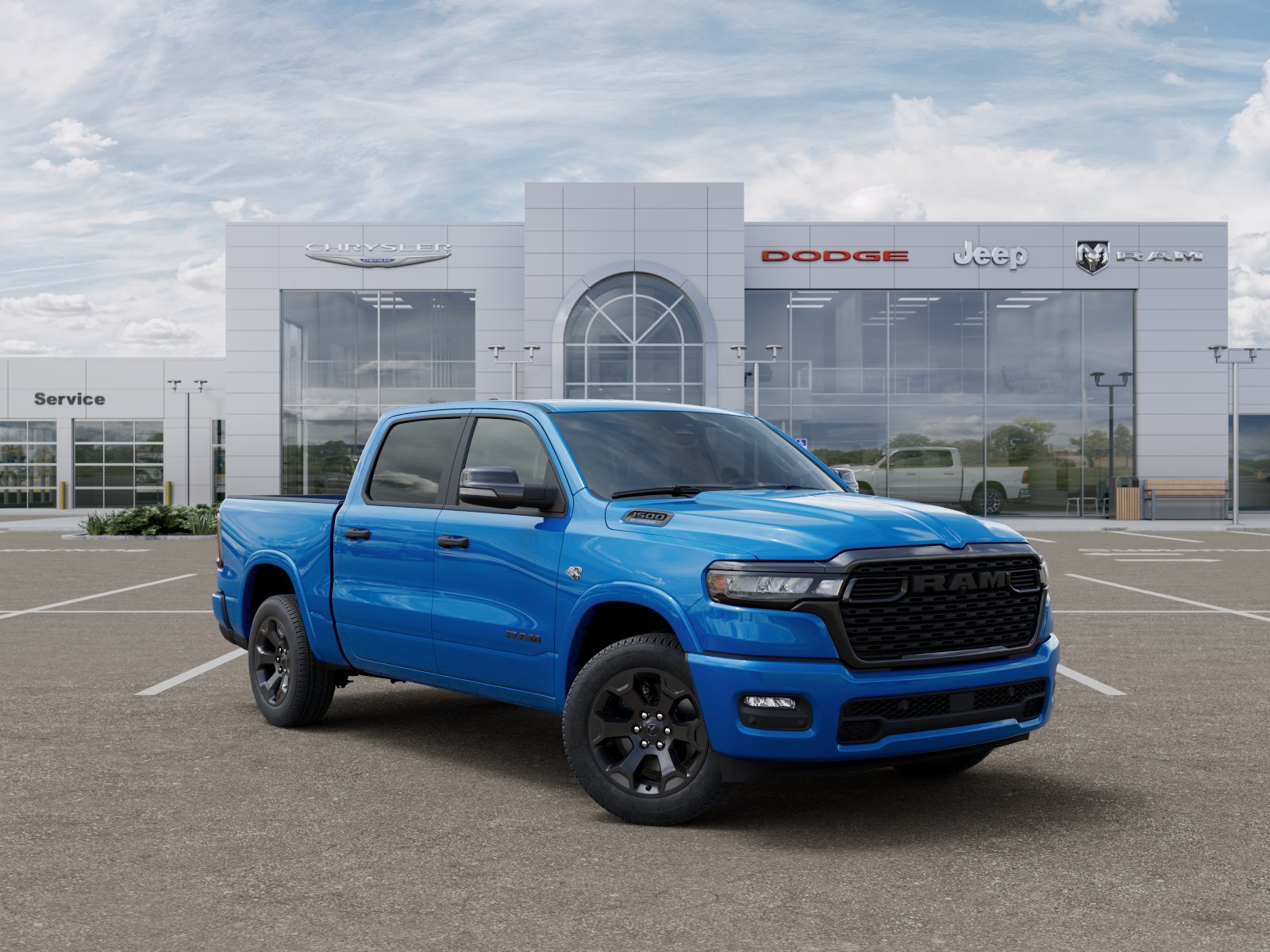 New 2026 Hydro Blue Pearl-Coat Exterior Paint RAM Big Horn/Lone Star image 39