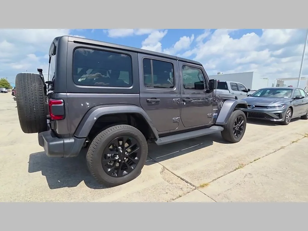 Certified Used 2022 Gray Jeep Unlimited Sahara 4xe image 35