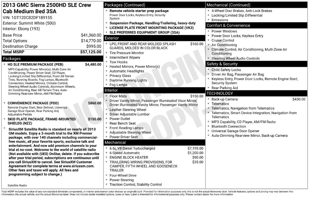 Used 2013 White GMC SLE image 2