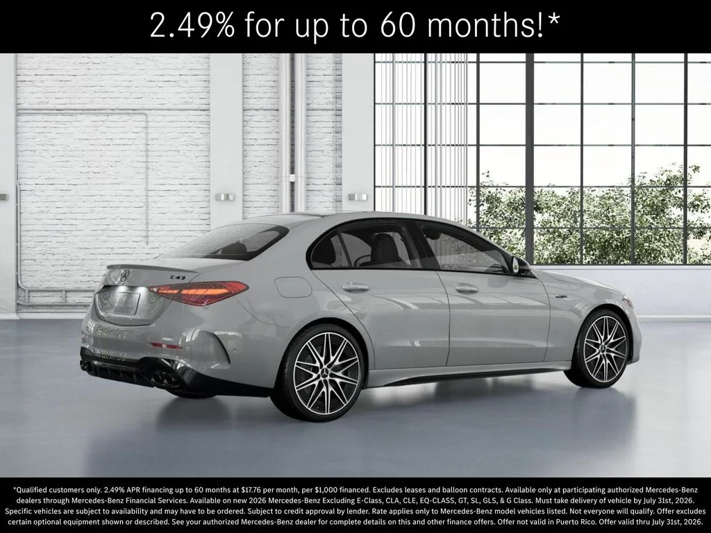 New 2026 MANUFAKTUR Alpine Grey Mercedes-Benz AMG® C 43 4MATIC Sedan image 20