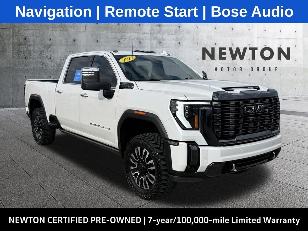 Used 2024 White Frost Tri-Coat GMC Denali Ultimate image 1
