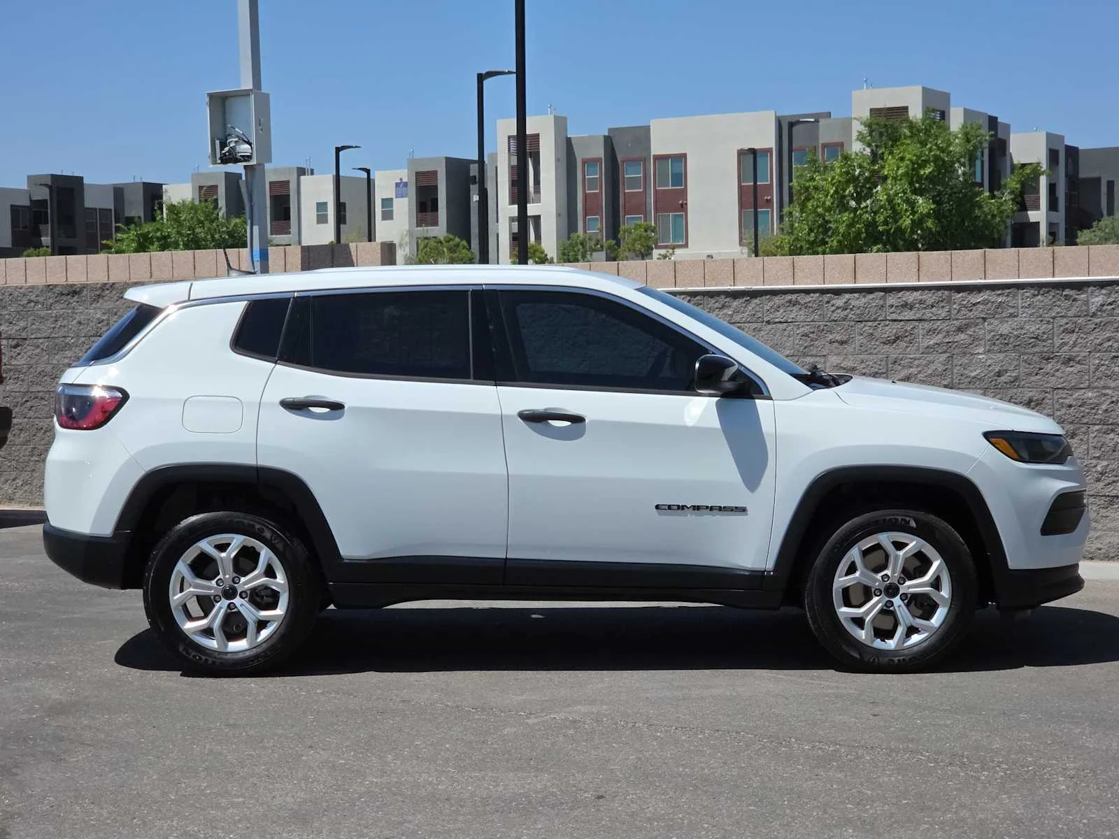 Used 2025 Bright White Clearcoat Jeep Sport image 10