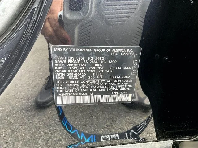 New 2026 Black Volkswagen SE w/Technology image 9