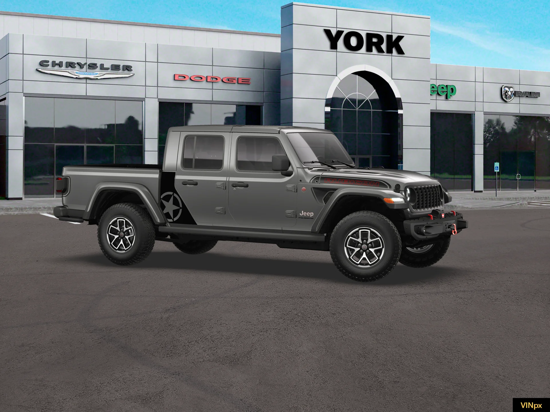New 2026 Granite Crystal Metallic Clear-Coat Exterior Paint Jeep Rubicon X image 10