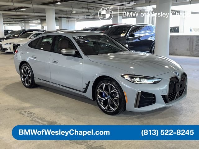 Certified 2023 BMW i4 M50 with VIN WBY33AW05PFP96221 for sale in Wesley Chapel, FL