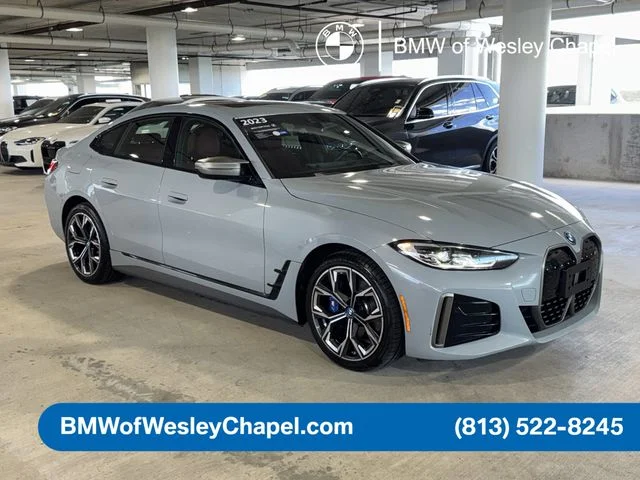 Certified 2023 BMW i4 M50 with VIN WBY33AW05PFP96221 for sale in Wesley Chapel, FL