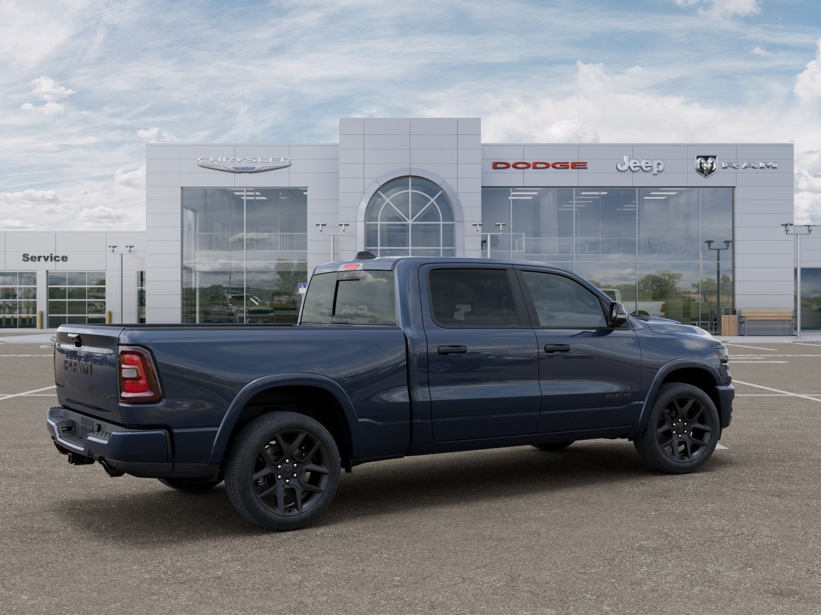 New 2026 Forged Blue Metallic Exterior Paint RAM Laramie image 13