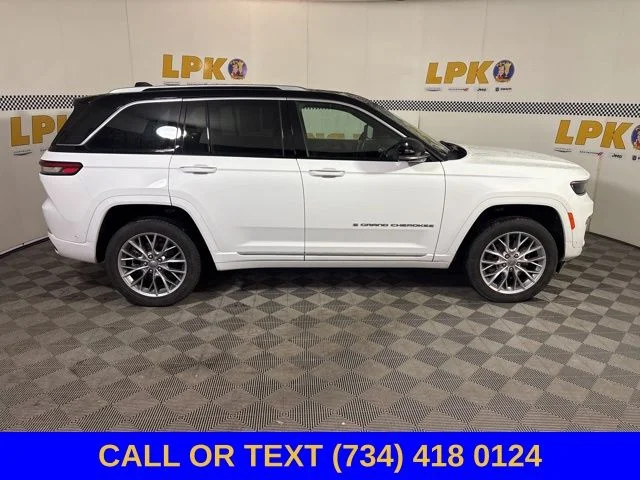 Used 2022 Bright White Clearcoat Jeep Summit 4xe image 6