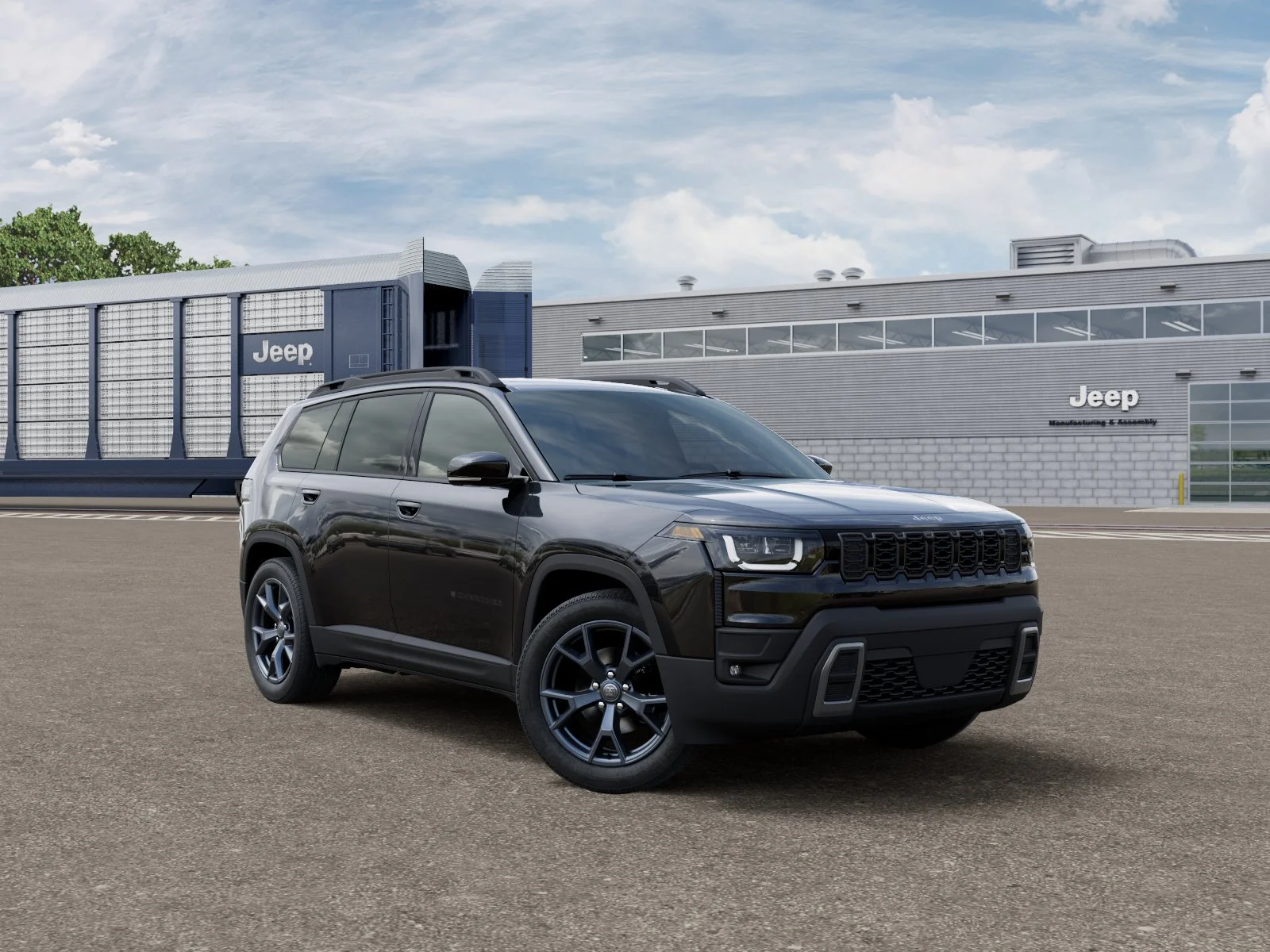 New 2026 Diamond Black Crystal Pearl-Coat Exterior Paint Jeep  image 3