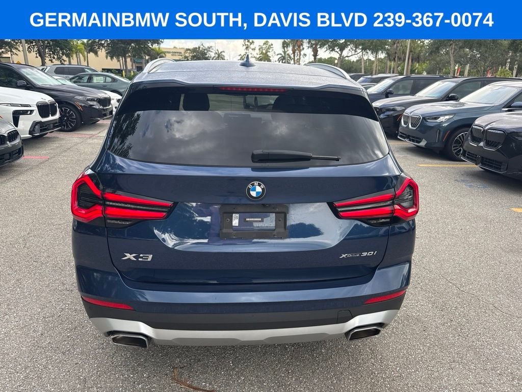 Certified Used 2023 Blue Metallic BMW xDrive30i image 4