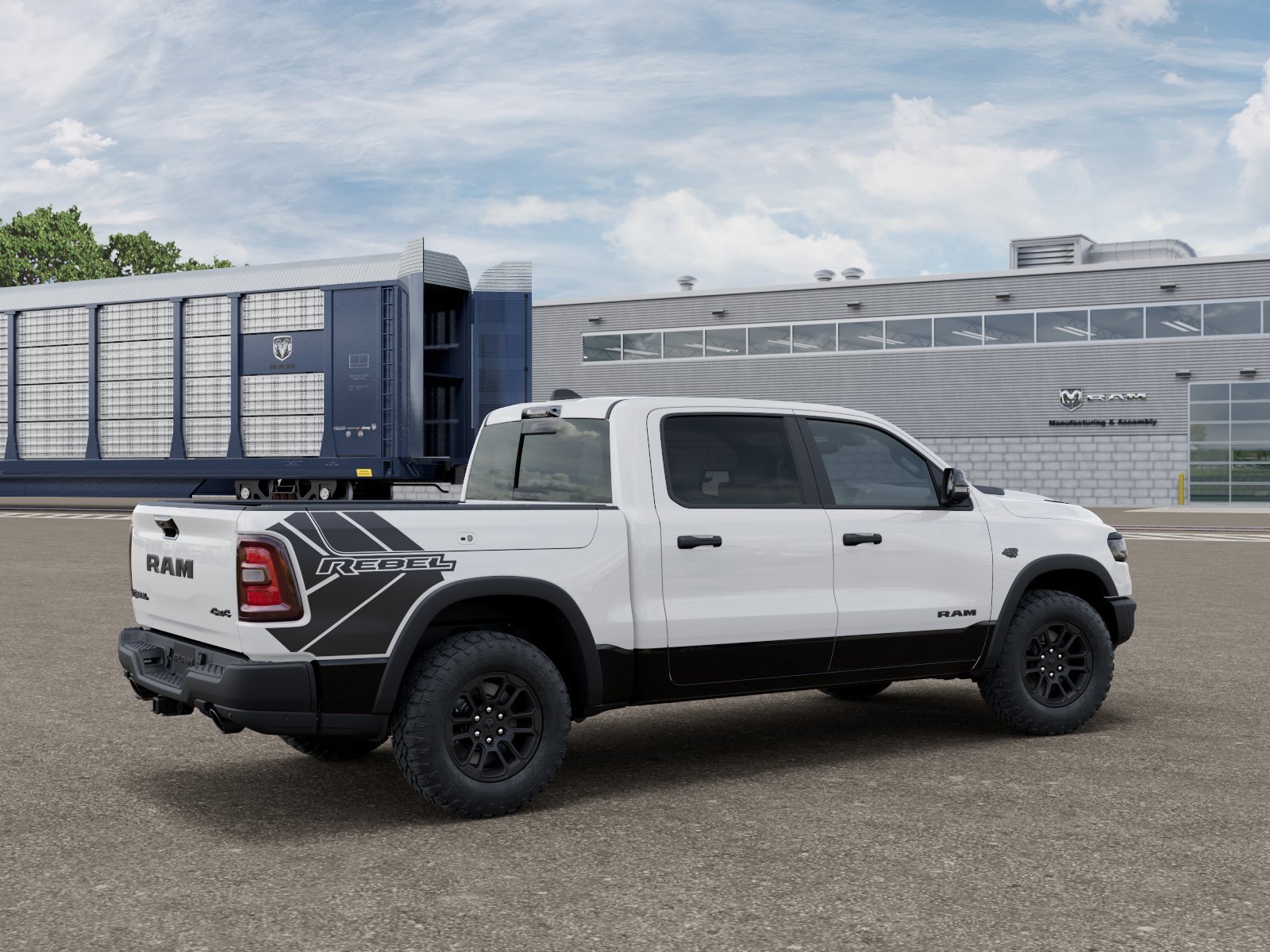 New 2027 Bright White Clearcoat RAM Rebel image 4