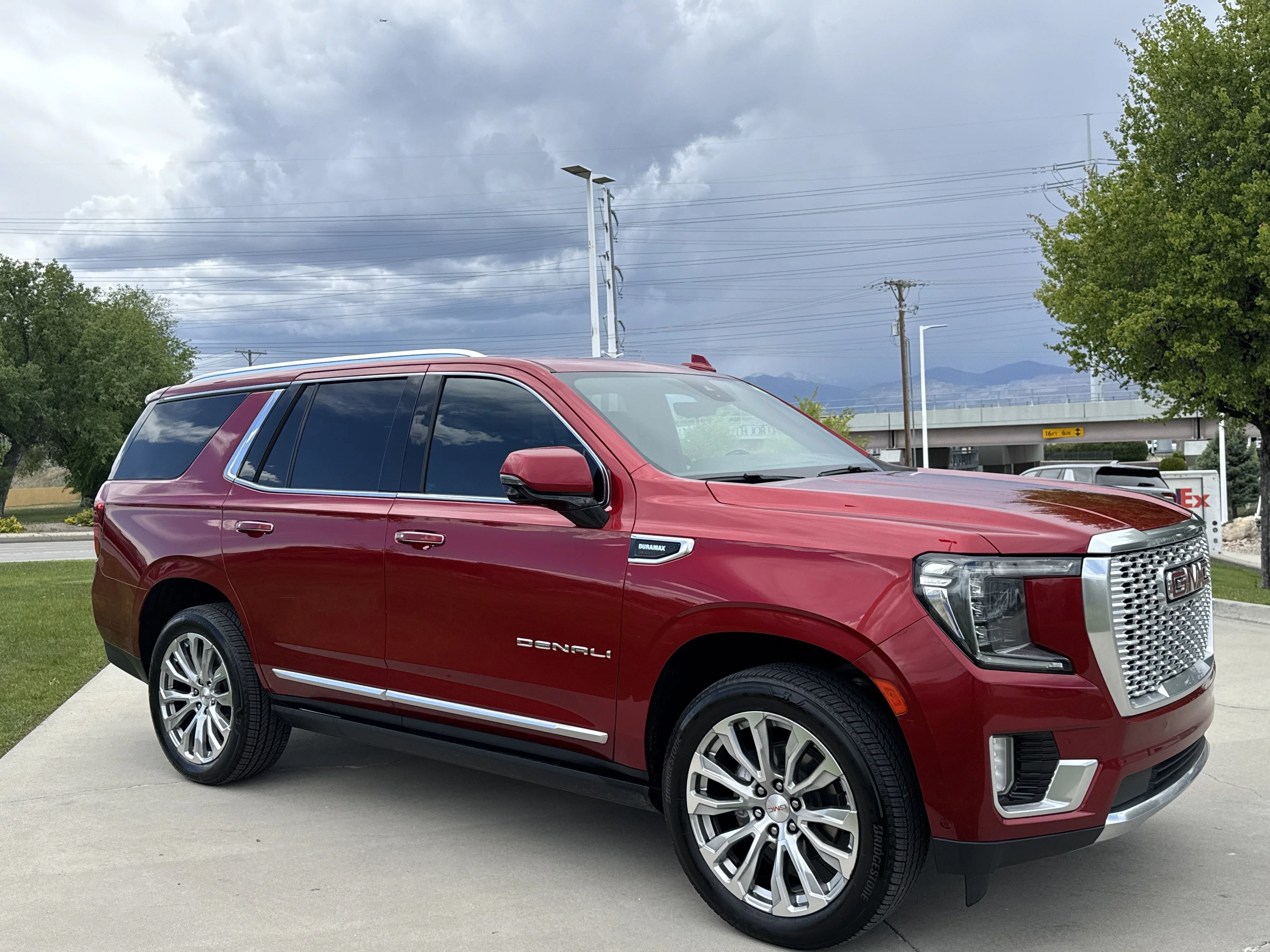 Used 2024 Volcanic Red Tintcoat GMC Denali image 8