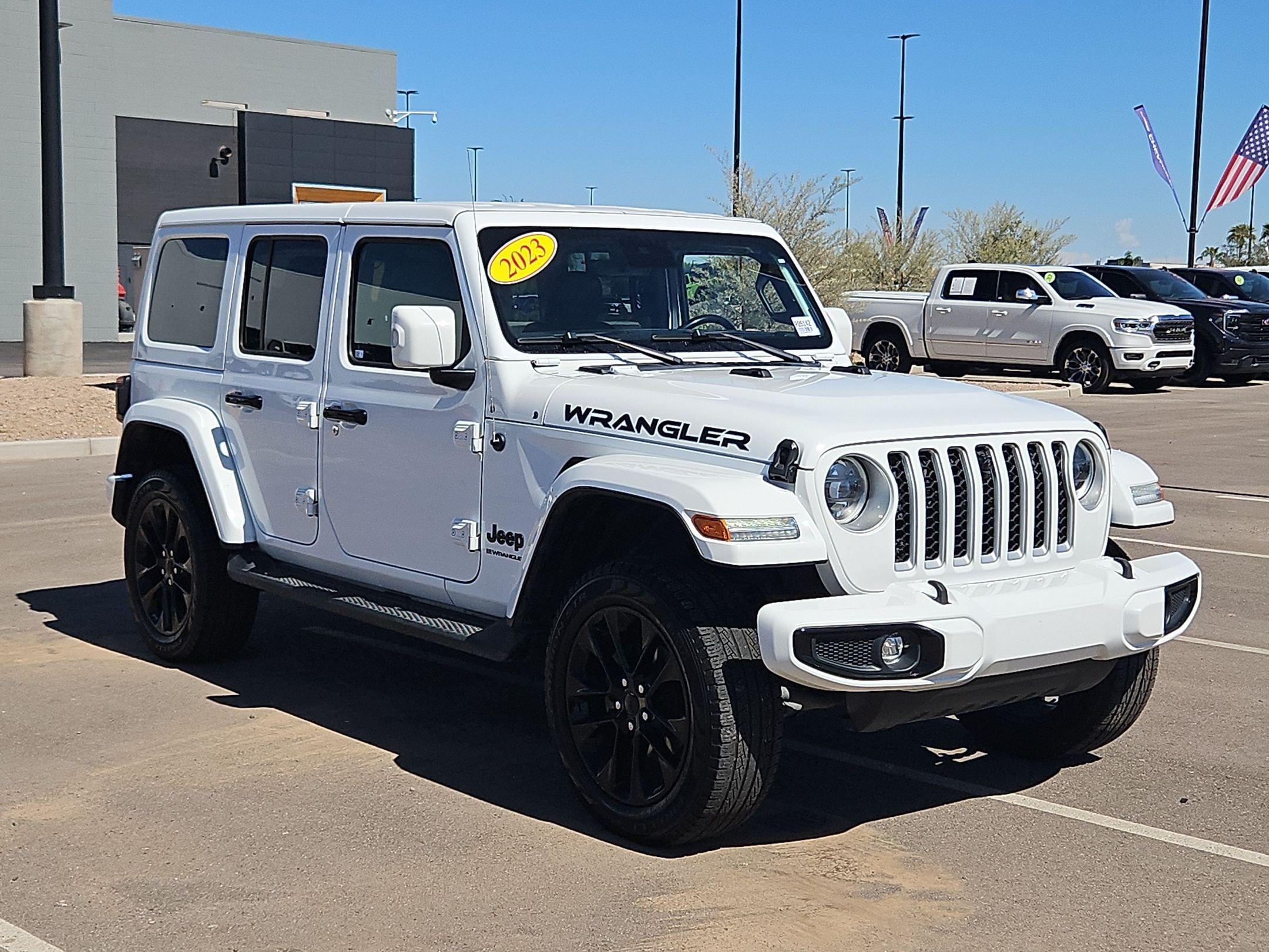 Certified Used 2023 White Jeep 4-Door High Altitude 4x4 image 7