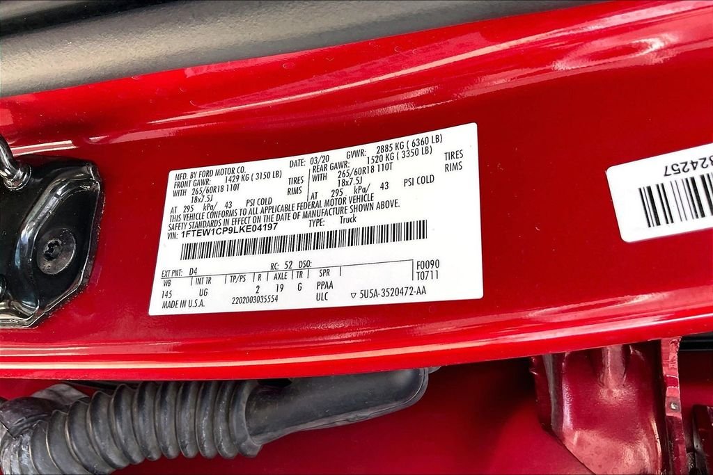 Used 2020 Red Ford XLT image 16