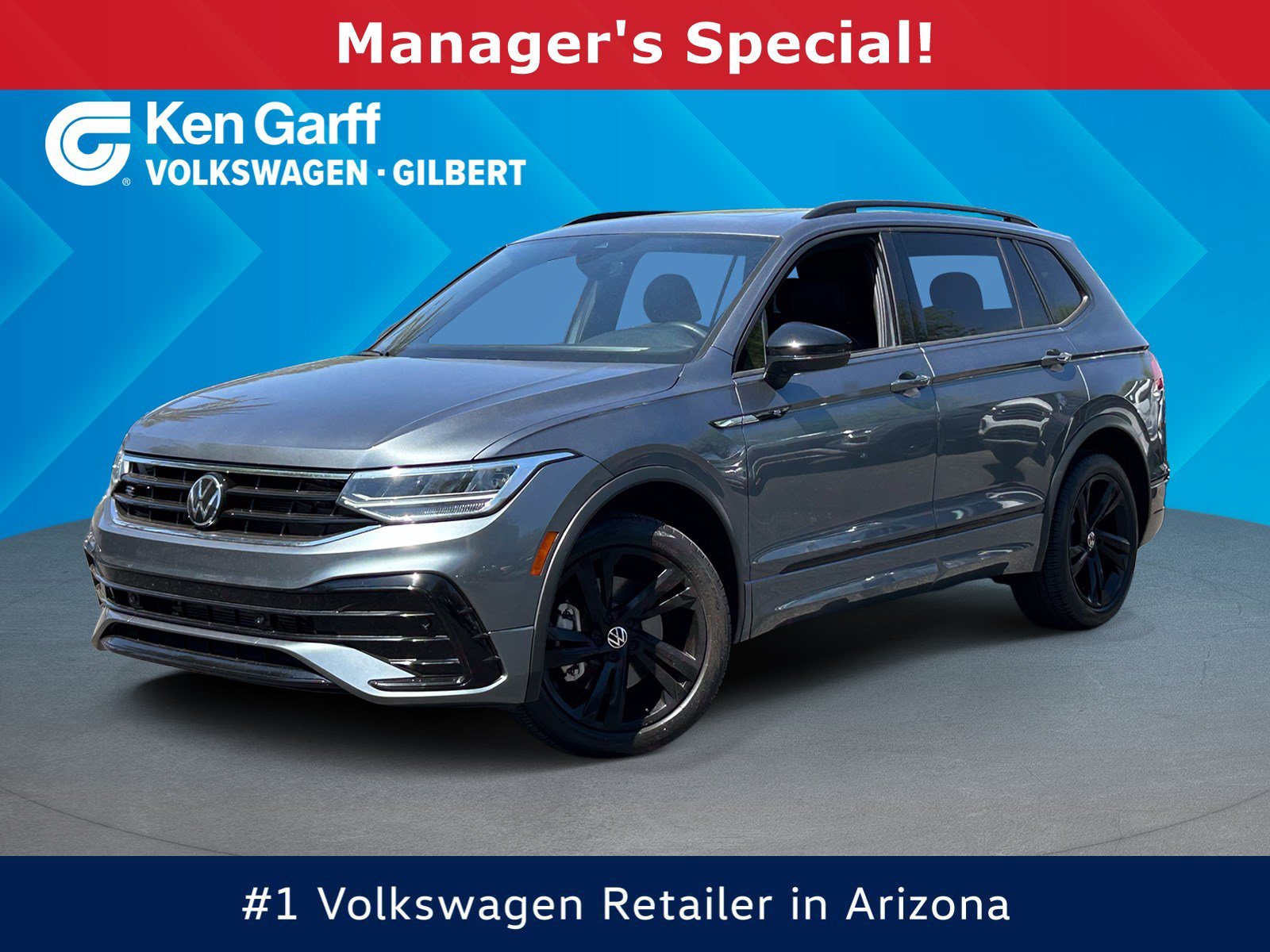 Used 2024 Platinum Gray Metallic Volkswagen SE R-Line Black image 1