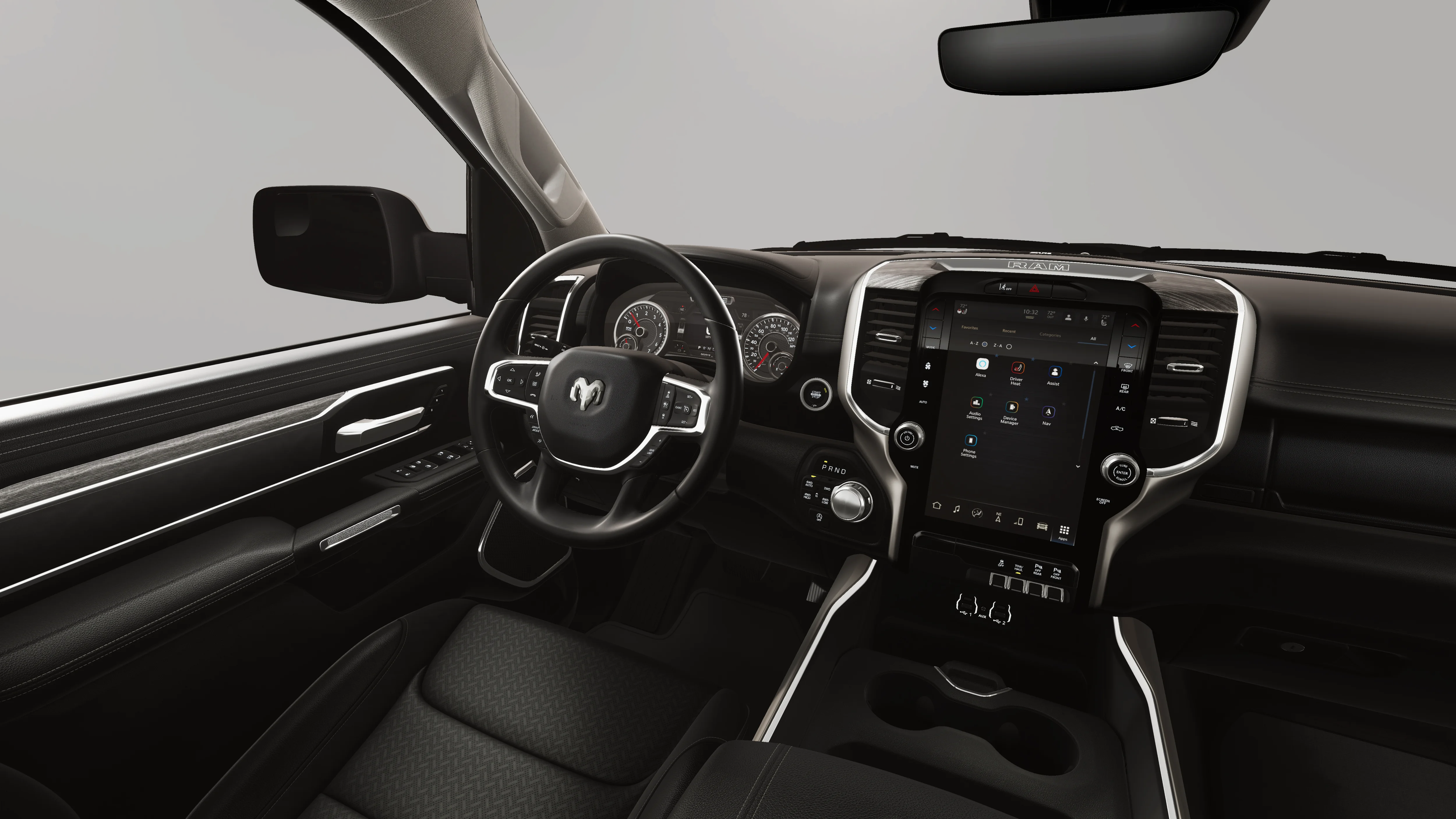 New 2026 Diamond Black Crystal Pearl-Coat Exterior Paint RAM LARAMIE image 8