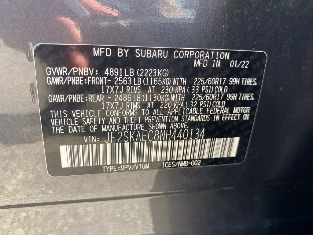 Used 2022 Gray Subaru Premium image 21