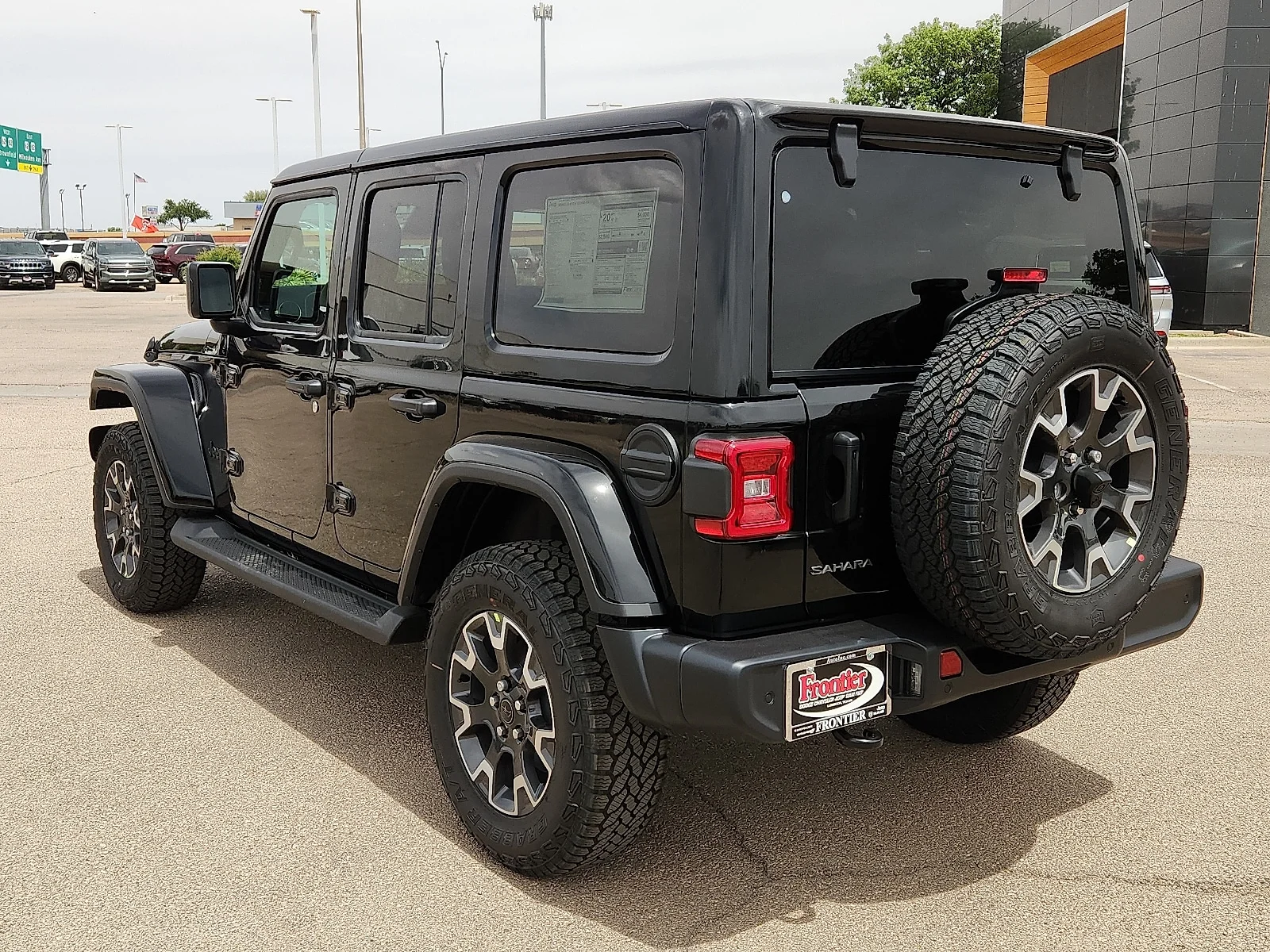 New 2026 Black Clear-Coat  Paint Jeep 4-DOOR SAHARA image 3