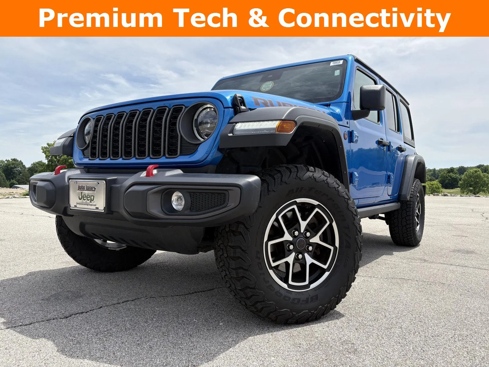 Used 2025 Hydro Blue Pearlcoat Jeep Rubicon image 2