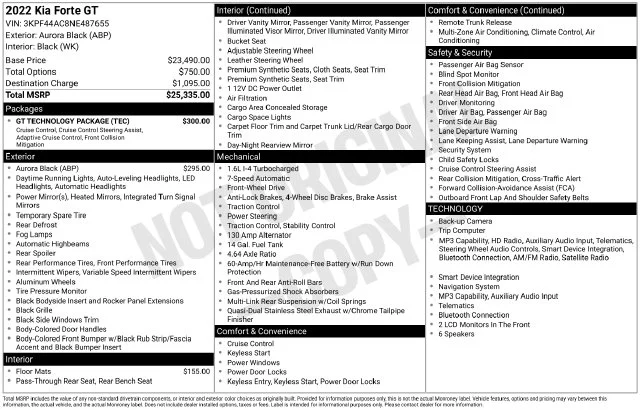 Used 2022 Aurora Black Kia GT image 17