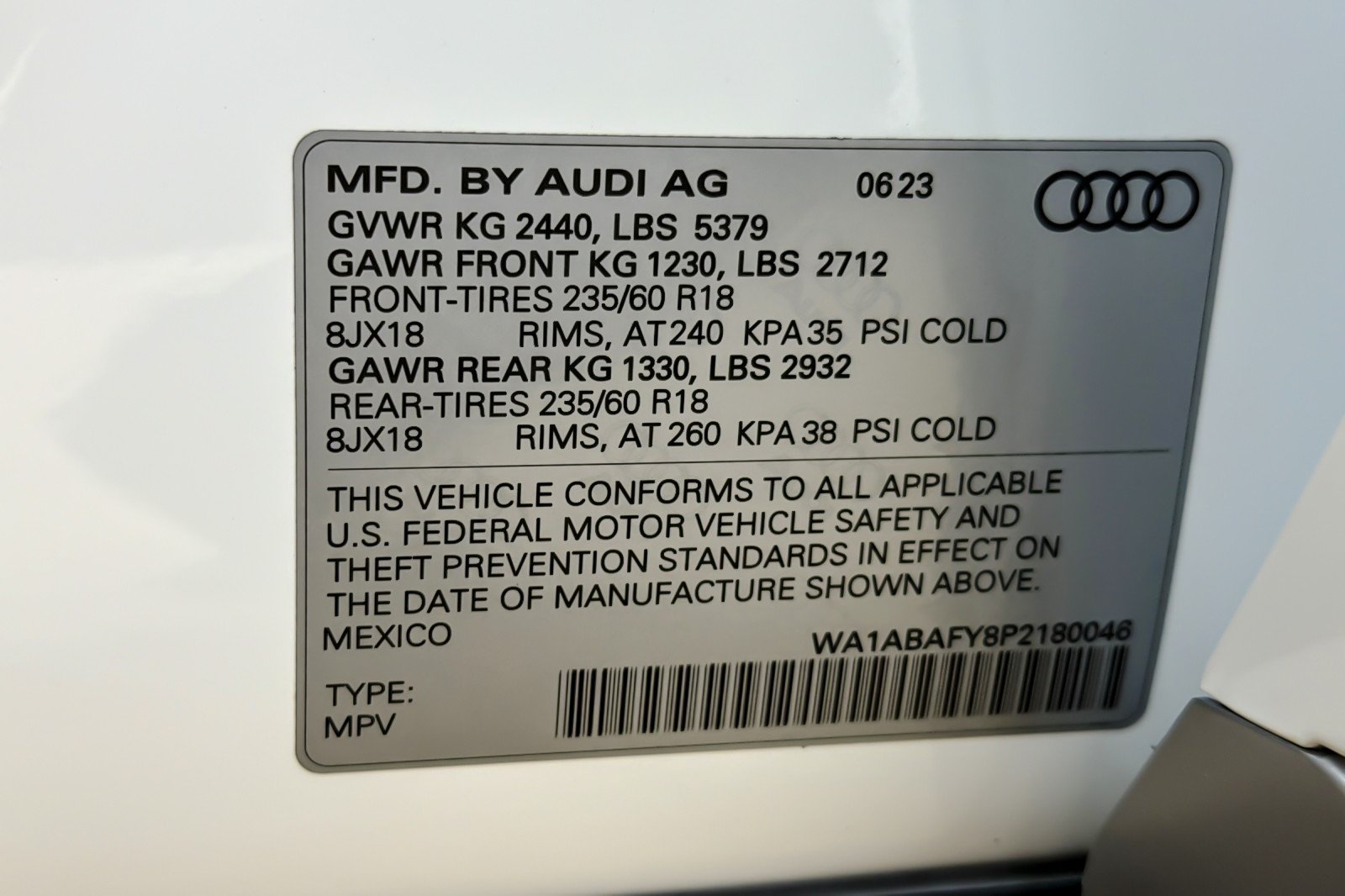Used 2023 Ibis White Audi Premium 40 TFSI quattro image 27