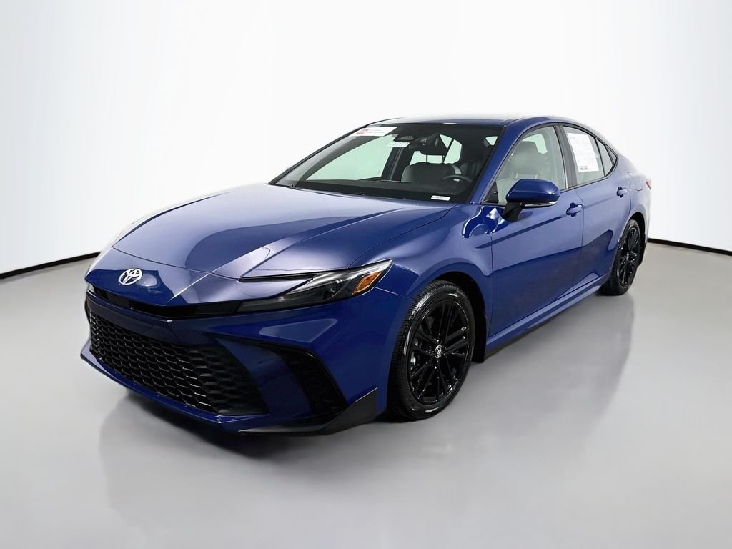 Used 2025 Reservoir Blue Toyota SE image 3