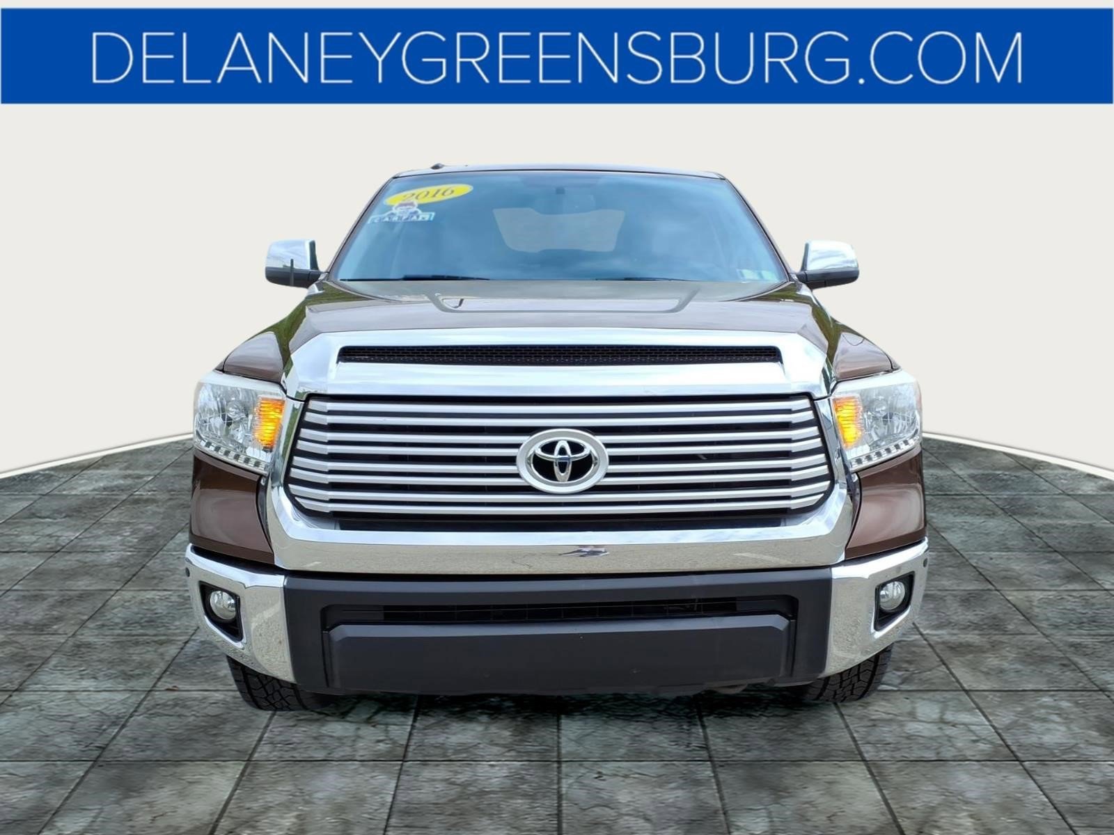 Used 2016 Sunset Bronze Toyota Limited CrewMax image 8