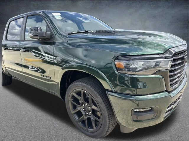 New 2027 Serrano-Green Metallic Exterior Paint RAM Laramie image 3