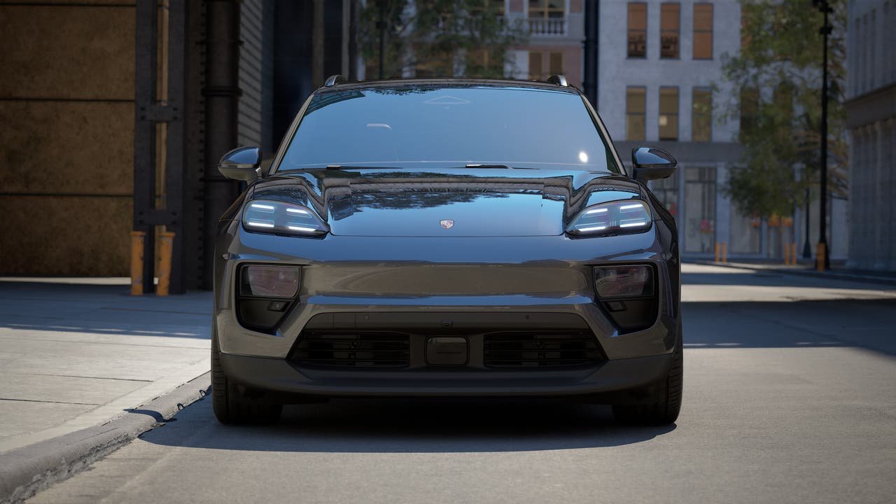 New 2027 Volcano Grey Metallic Porsche Electric image 8