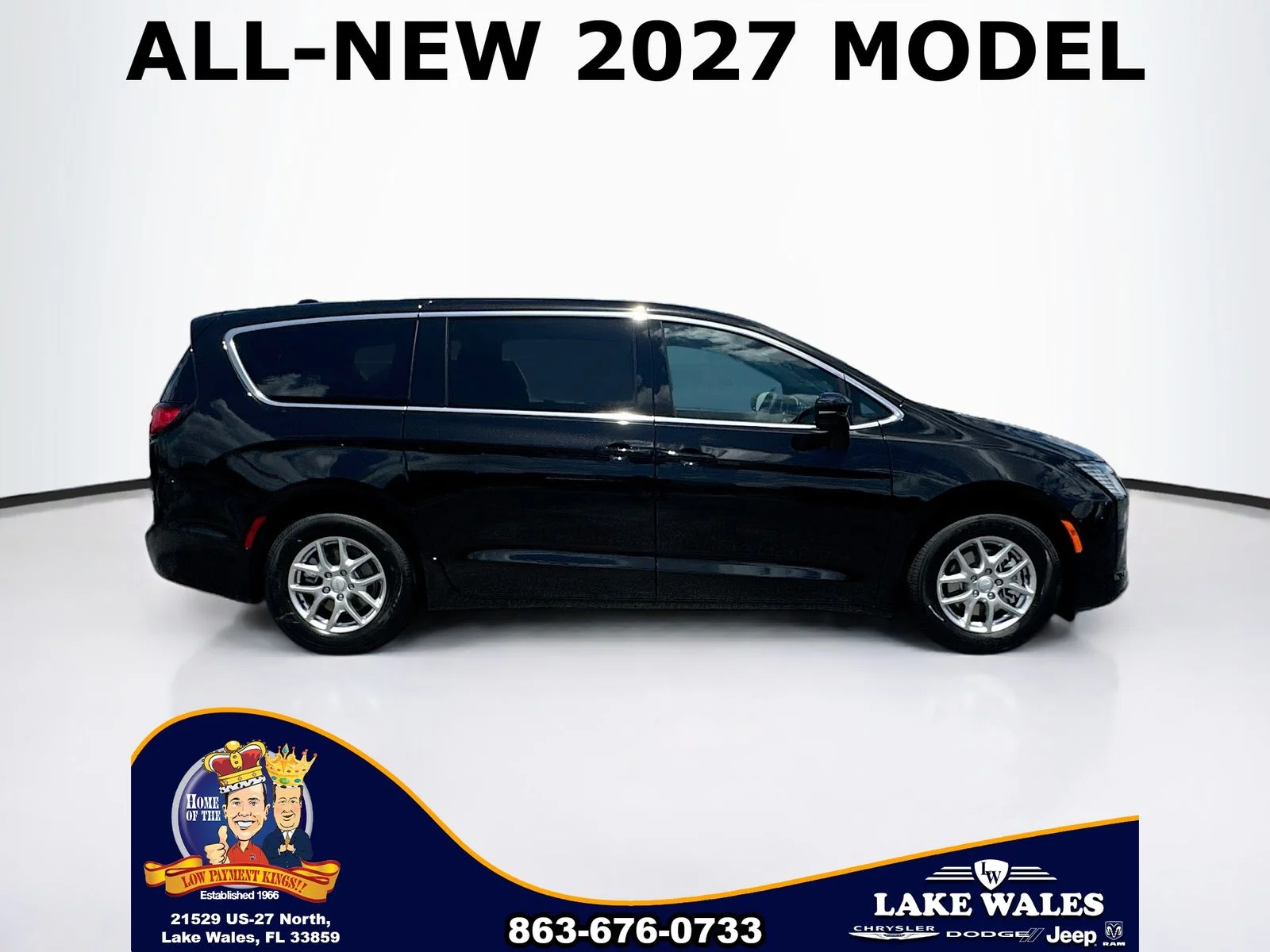 New 2027 Diamond Black Crystal Pearl-Coat Exterior Paint Chrysler  image 7