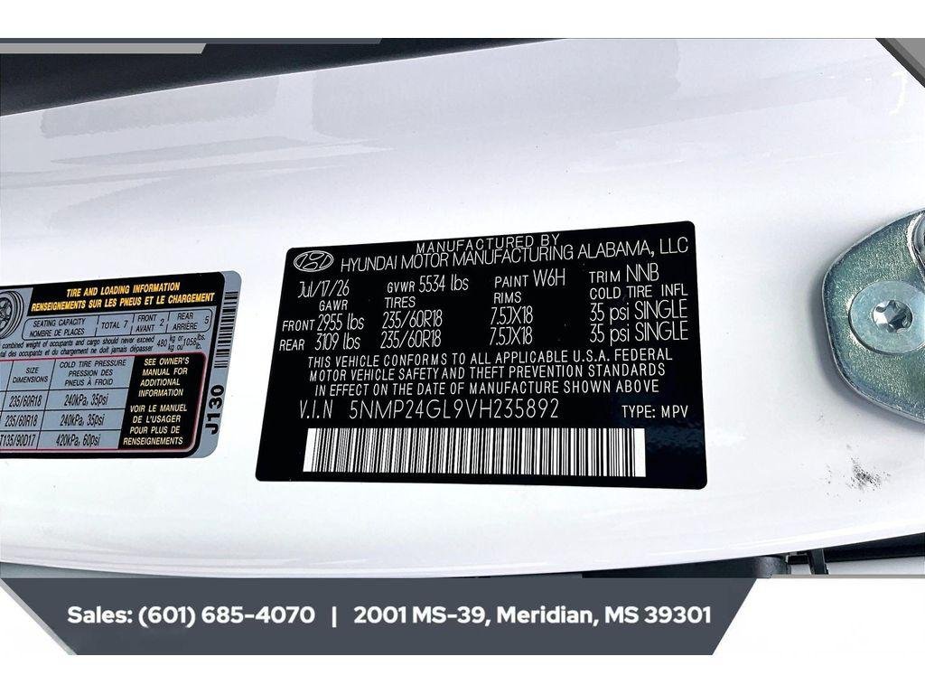 New 2027 SERENITY WHITE Hyundai SEL FWD image 7