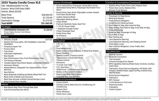 Certified Used 2025 WIND CHILL PEARL Toyota  image 2