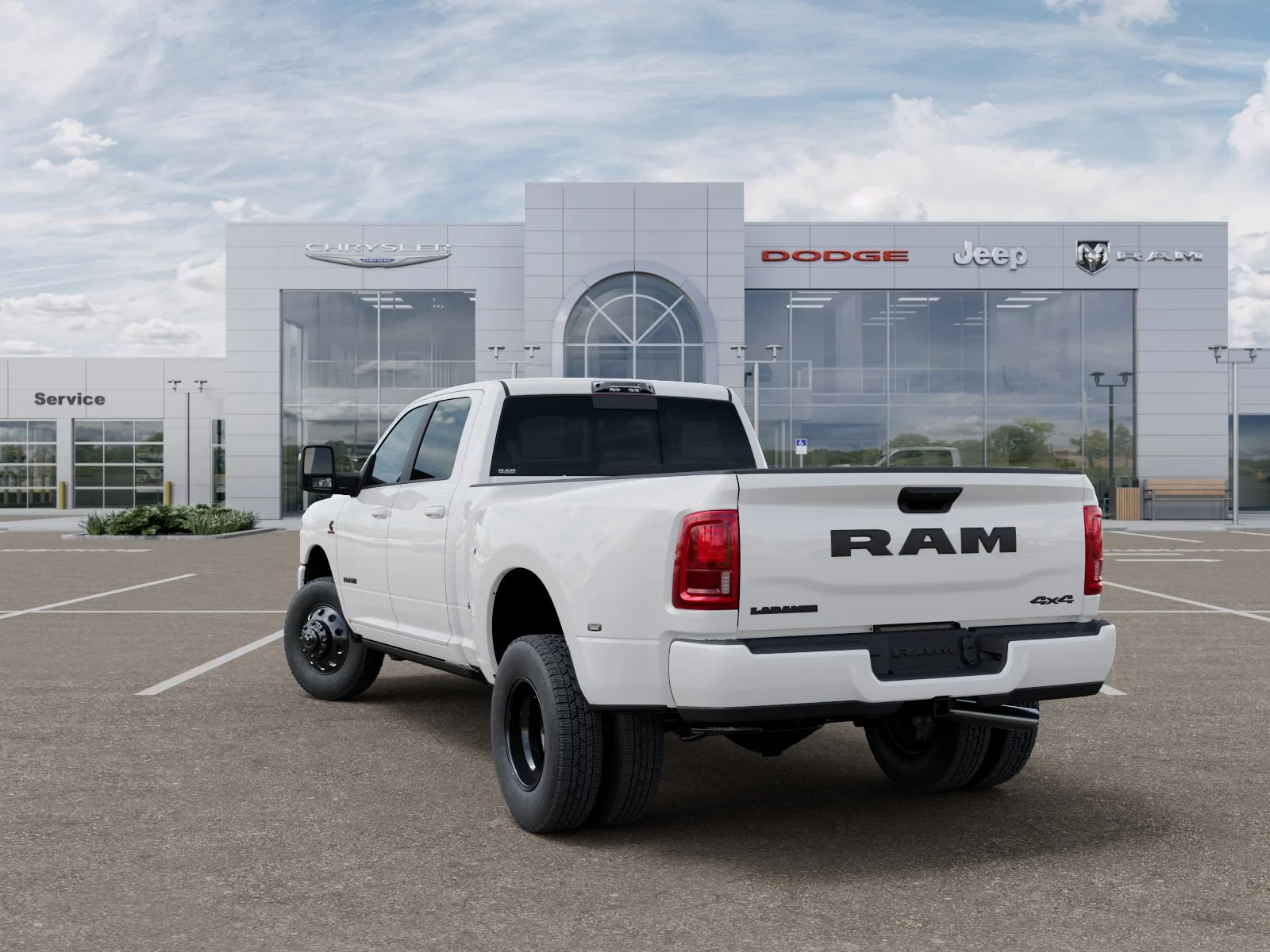 New 2026 Bright White Clear-Coat Exterior Paint RAM Laramie image 31
