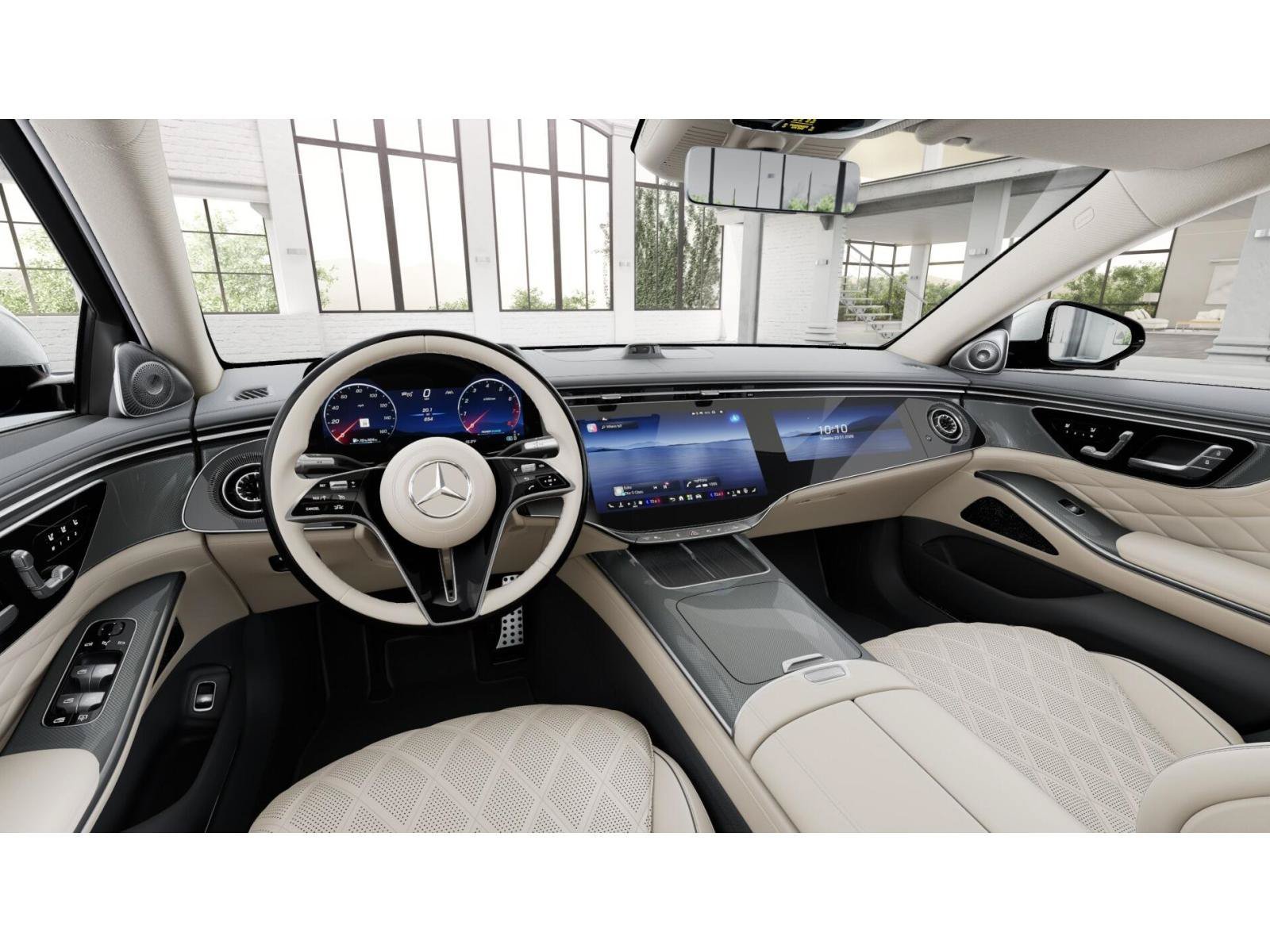 New 2027 MANUFAKTUR Moonlight White Metallic Mercedes-Benz S 580 image 3