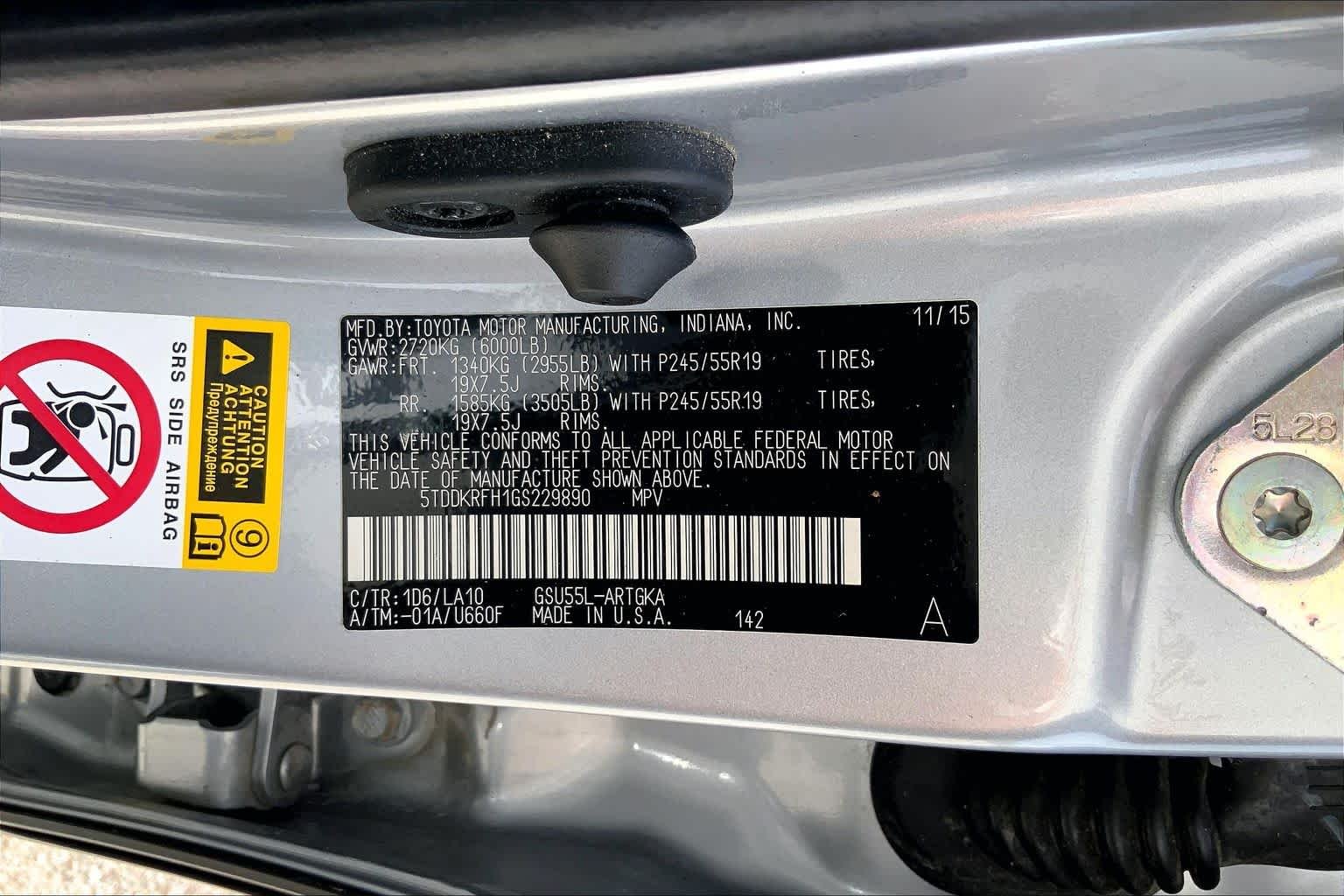 Used 2016 Silver Sky Metallic Toyota Limited Platinum image 36