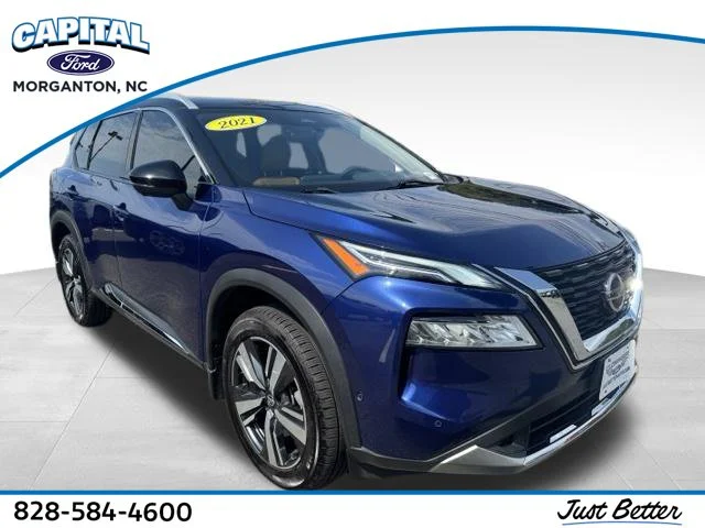 Used 2021 Blue Nissan Platinum image 1