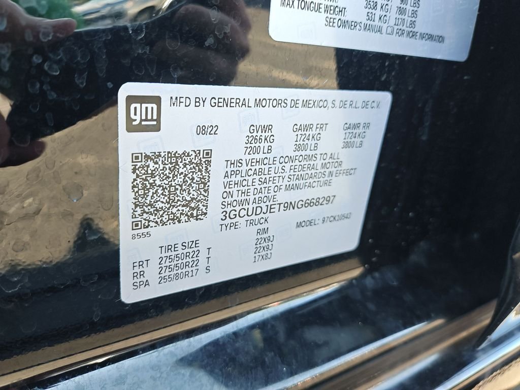 Used 2022 Black Chevrolet High Country image 26